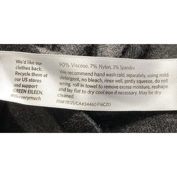 EILEEN FISHER Women Tunic Sweater Pullover Long Sleeve Stripe Sz L Gray Casual - Picture 9 of 10